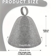 TEMU sauna hat, 1-piece accessory, soft fabric with a snug fit for heat protection during sauna sessions