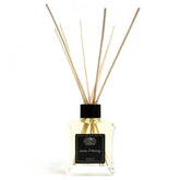 AW Gifts 200ml Lemon & Nutmeg essential oil reed diffuser with glass bottle and reed reeds for home fragrance.