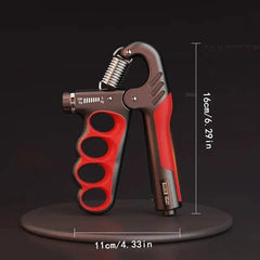TEMU adjustable grip strength trainer with 4.99-99.79 kg resistance for fitness and hand strength training.