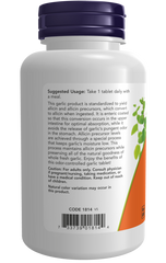 NOW Foods Garlic 5000 Odour-Controlled 500 mg – 90 Tablets / 90 Servings