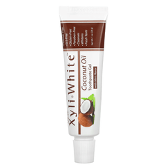 MKSTAVRINOS XyliWhite Coconut Oil Mint Toothpaste Gel in 1 oz tube, natural mouthwash with refreshing mint flavor