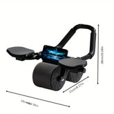 TEMU ab roller wheel and knee mat set for core workouts, featuring a sturdy roller wheel and comfortable knee support mat.