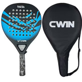 Padel Racket Tennis Carbon Fiber Soft EVA Face Tennis Paddle Racquet with Paddle Bag