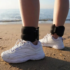 Ankle & Wrist Weights (Black) – Adjustable, Durable, Ideal for Gym, Yoga & Cardio.
