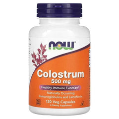 NOW Foods, Colostrum, 500 mg, 120 Veg Capsules - GREEN LIFE CYPRUS