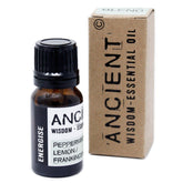 AW Gifts energizing essential oil blend in a 10ml boxed skin care product, with a natural, aromatic appearance.