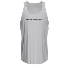 Genius Nutrition GN® Gym Tank Top, sleeveless athletic shirt with logo, designed for workout and training, in black color.