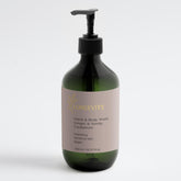 SELFMAMED Longevity Hand & Body Wash with ginger and smoky cardamom, 490ml bottle showing the product label and packaging details.
