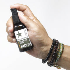 AW Gifts Nordic Spruce Beard Oil in 50ml bottle, natural hair care product for beard regeneration with nourishing ingredients.