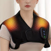 USB-Powered Portable Shoulder & Neck Massager with Heat & Vibration Therapy