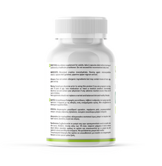 Green Life Cyprus micronized creatine monohydrate capsules, 120-count bottle, ideal for muscle strength and athletic performance.