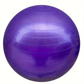 TEMU yoga ball accessory, vibrant blue exercise ball for fitness and balance training, shown with textured surface and inflation details.
