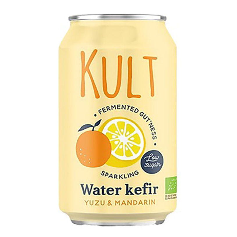 KULT, BIO Water Kefir Yuzu & Mandarin, 330ml - GREEN LIFE CYPRUS