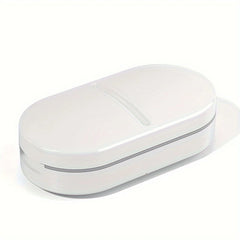 Portable 2-in-1 Pill Cutter & Organizer White Color - GREEN LIFE CYPRUS