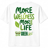 Πράσινο T-Shirt Life «Περισσότερη Ευεξία, Περισσότερη Ζωή» Φιλανθρωπική Έκδοση