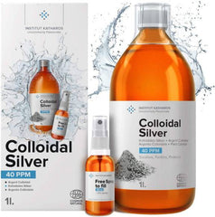 Institut Katharos, Premium Colloidal Silver 40ppm 500mL - GREEN LIFE CYPRUS