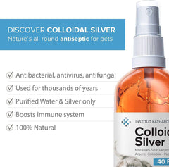 Institut Katharos, Premium Colloidal Silver 40ppm 500mL - GREEN LIFE CYPRUS