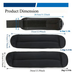 Ankle & Wrist Weights (Black) – Adjustable, Durable, Ideal for Gym, Yoga & Cardio. - GREEN LIFE CYPRUS