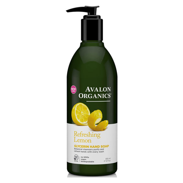 Glycerin Hand Soap, Refreshing Lemon, 355ml - Avalon Organics - GREEN LIFE CYPRUS