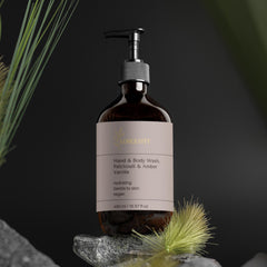 Longevity, Hand & Body Wash, Patchouli & Amber Vanilla, 490 ml / 16.57 fl oz - GREEN LIFE CYPRUS