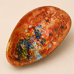 Handmade Artisan Plate – Large (Approx. 20 cm)