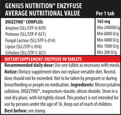 EnzyFuse 90tabs/90serv,Genius Nutrition