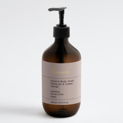 Longevity, Hand & Body Wash, Patchouli & Amber Vanilla, 490 ml / 16.57 fl oz - GREEN LIFE CYPRUS