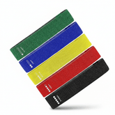 Full-body resistance band set by TEMU featuring vibrant, no-slip elastic bands for versatile home gym workouts and stretching.
