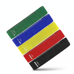 Σετ 5 ιμάντων αντίστασης για όλο το σώμα με ζωντάνια. Ευέλικτες, αντιολισθητικές ελαστικές ταινίες για γυμναστική στο σπίτι και διατάσεις.