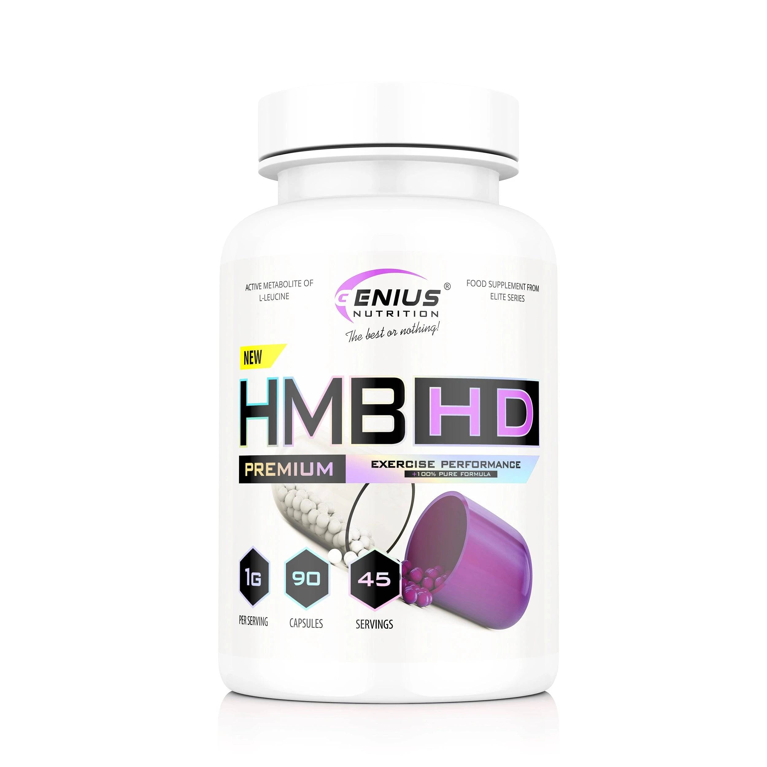 HMB-HD 90caps/45 Serv, Genius Nutrition - GREEN LIFE CYPRUS