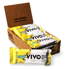Plant Protein Bars: Lemon and Cashew - Vivo Life - GREEN LIFE CYPRUS