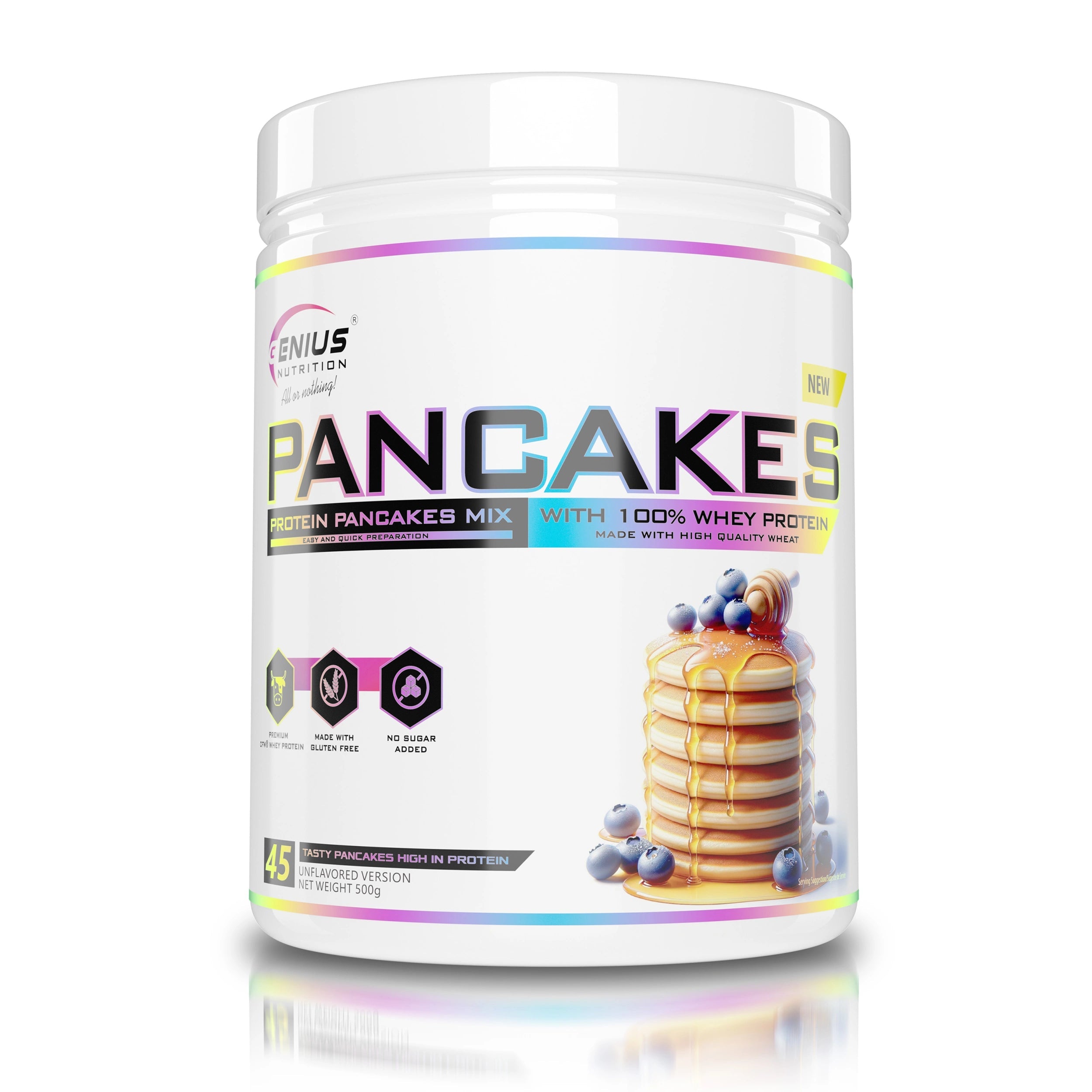 Protein Pancakes 500g, Genius Nutrition - GREEN LIFE CYPRUS