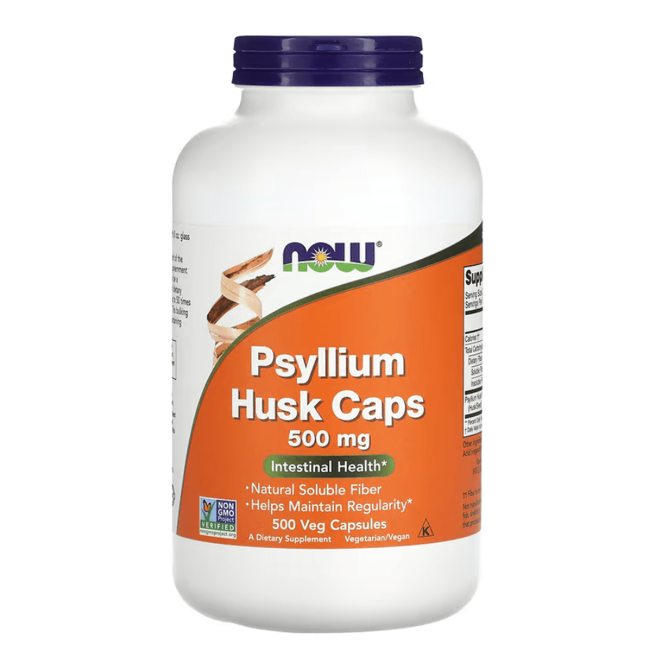NOW Foods, Psyllium Husk 500mg 500 Veg CAPS - GREEN LIFE CYPRUS