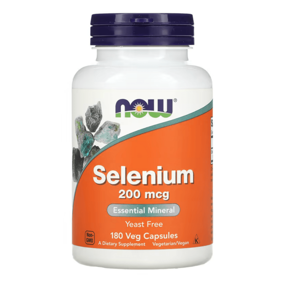 NOW Foods, Selenium, 200 mcg, 180 Veg Capsules - GREEN LIFE CYPRUS