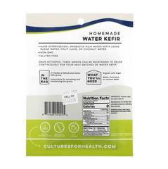 Cultures for Health, Water Kefir, 1 Packet, .19 oz (5.4 g) - GREEN LIFE CYPRUS