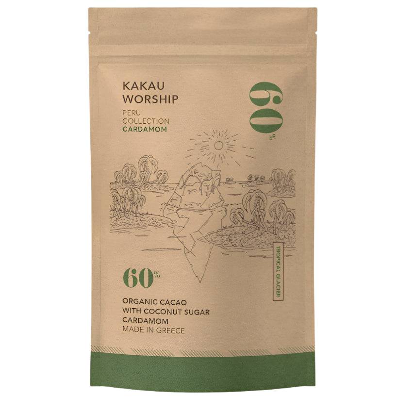 Kakau Worship - Tropical Glacier, Cardamom Chocolate Drink - 150g - GREEN LIFE CYPRUS