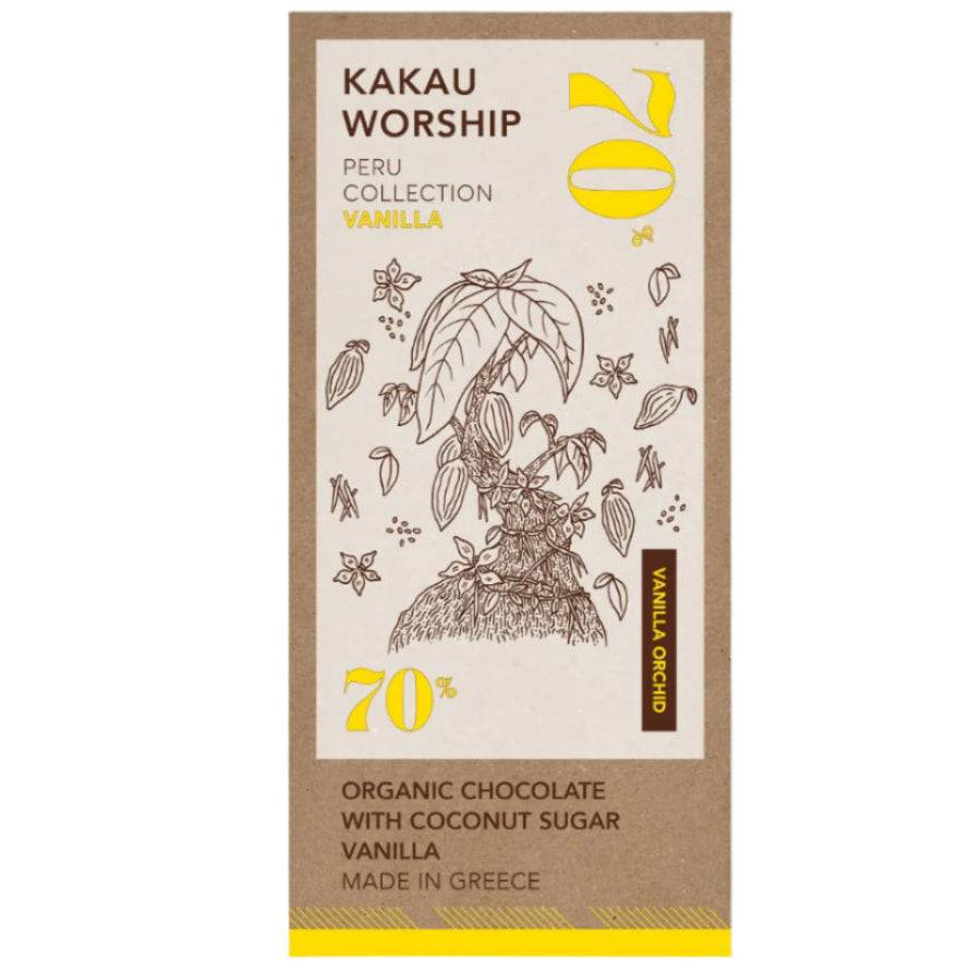 Kakau Worship - Vanilla Orchid Chocolate, Vanilla - 75g - GREEN LIFE CYPRUS