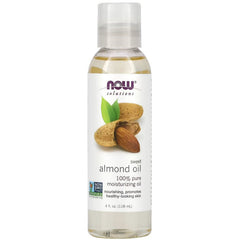 NOW Foods, Solutions, Sweet Almond Oil, 4 fl oz (118 ml) - GREEN LIFE CYPRUS