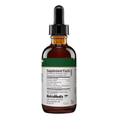 Sentosa Nutramedix NUTRA-BBS supplement in a 60ml bottle, featuring a label with product details and branding.
