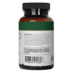 Bottle of Sentosa Nutramedix Bromelain supplement with 60 capsules, showing the label and capsule details.