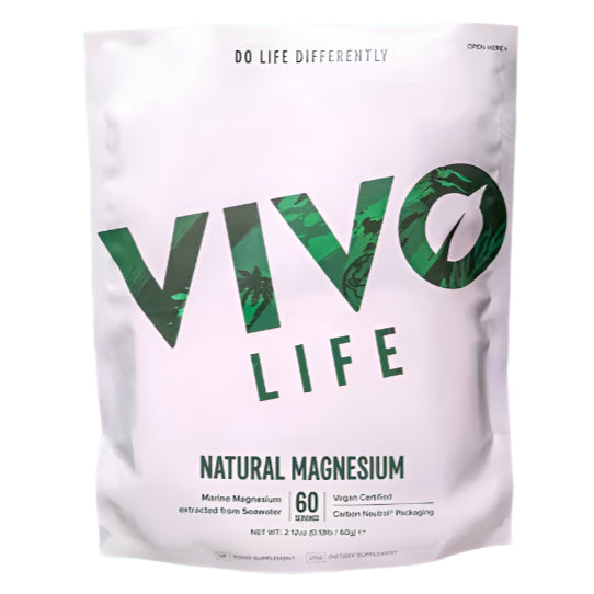 Marine Magnesium Supplement Powder/ 60 servings - Vivo Life - GREEN LIFE CYPRUS
