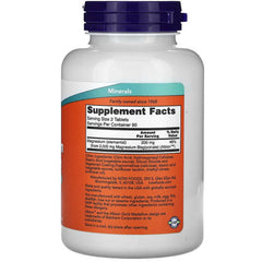 NOW Foods, Magnesium Glycinate, 200 mg, 180 Tablets (100 mg per Tablet) - GREEN LIFE CYPRUS