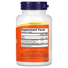 MKSTAVRINOS NOW Foods castor oil supplement softgels, 650 mg, 120 softgels in a bottle, dietary supplement for health support