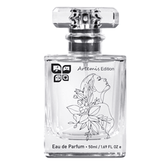 Green Life Cyprus Artemis Edition perfume bottle with green and gold accents, showcasing elegant design and luxurious packaging.