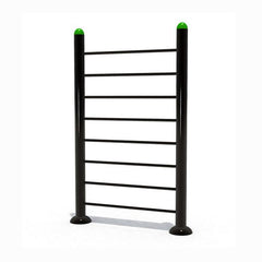 Viking Fitness wall bars abdominal exercise ladder mounted on a wall, used for core workouts and strength training.