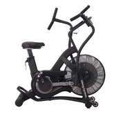 VIKING FITNESS Cyclone Air Bike with heavy-duty frame and air-resistance system, featuring a digital display and adjustable seat.