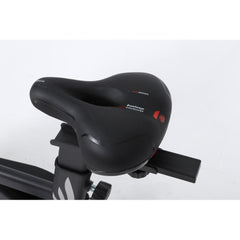 Viking S-600 exercise bike seat with adjustable padding and sturdy frame, designed for comfortable indoor cycling workouts