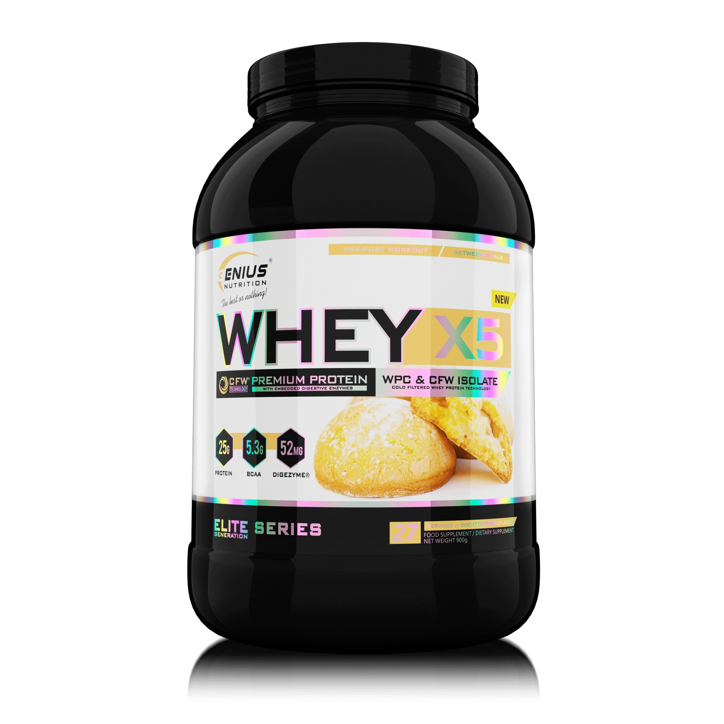 WHEY-X5® 900g/27serv, Genius Nutrition - GREEN LIFE CYPRUS