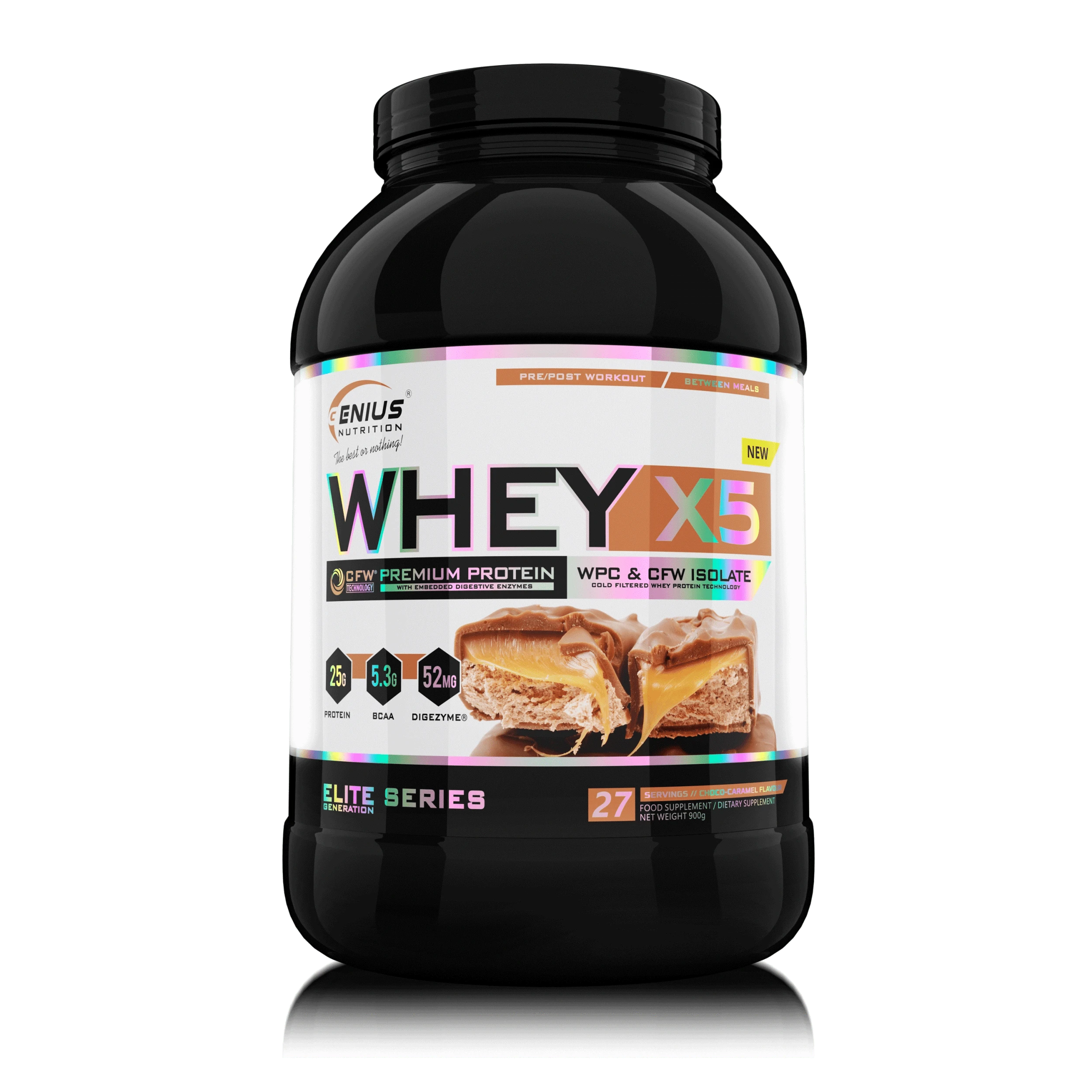 WHEY-X5® 900g/27serv, Genius Nutrition - GREEN LIFE CYPRUS