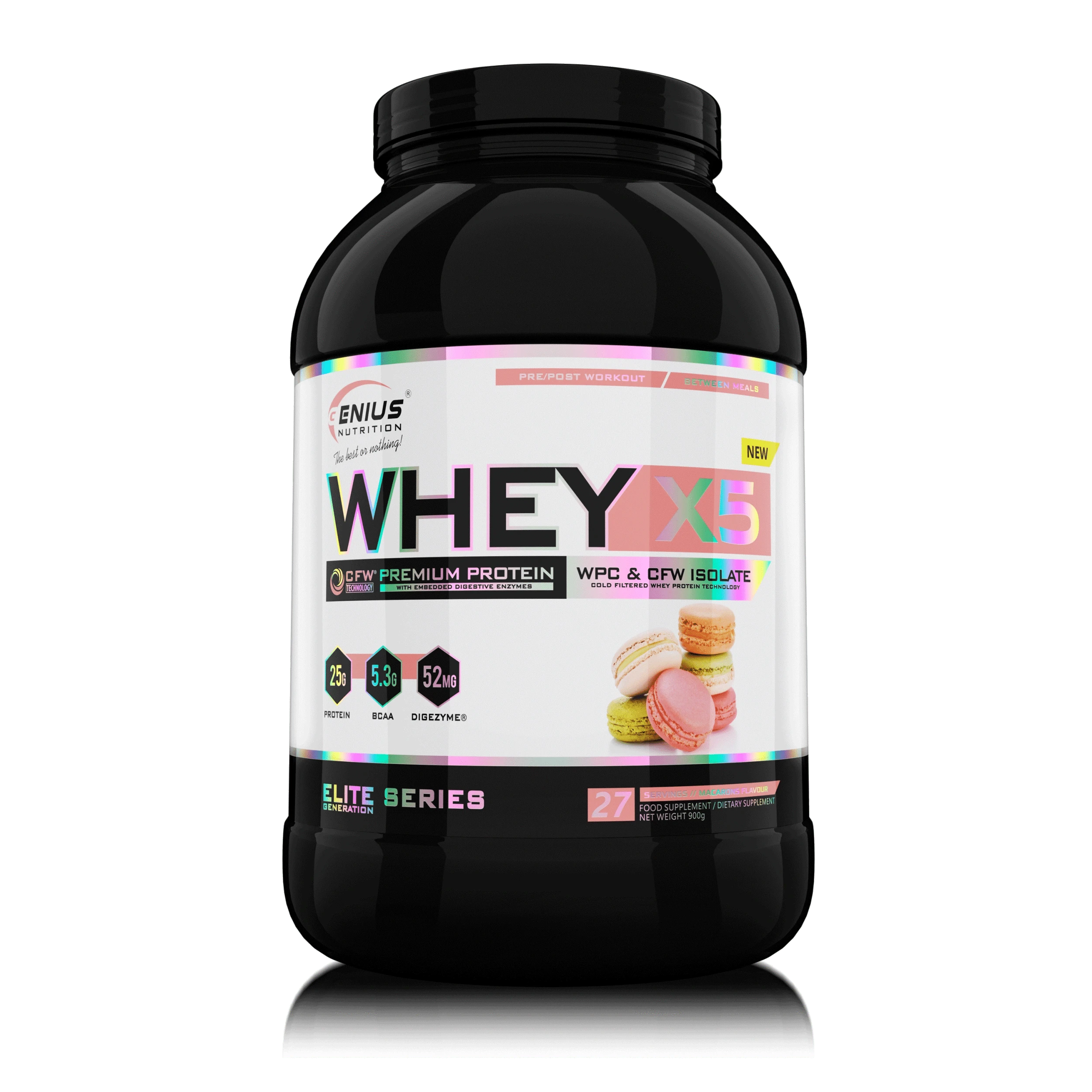 WHEY-X5® 900g/27serv, Genius Nutrition - GREEN LIFE CYPRUS